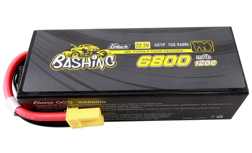 GEA686S12E5GT Gens Ace G-Tech Bashing Series 6800mAh 22.2V 120C 6S1P LiPo EC5