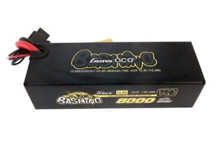 GEA8K4S10E5GT Gens Ace G-Tech 8000mAh 4S 14.8V 100C LiPo EC5 Plug