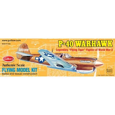 GUI501 Guillow Curtiss P40 Warhawk