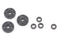 HBS67353 6-Hole Shock Piston Set (1.3/1.4/1.5mm): D8