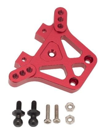 HDTLTX003A Hobby Details Traxxas 1/18 Teton Aluminum Rear Shock Tower-Red