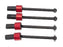 HDTLTX004A Hobby Details Traxxas 1/18 Teton Aluminum CVD Driveshafts(4)-Red