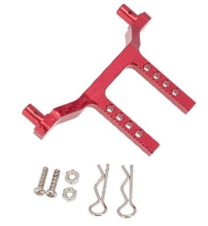 HDTLTX005A Hobby Details Traxxas 1/18 Teton Aluminum Front Body Mount-Red