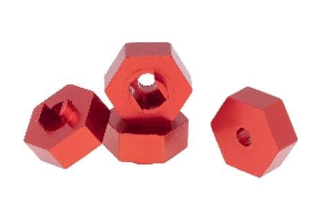 HDTLTX008A Hobby Details Traxxas 1/18 Teton Aluminum Hex Adaptor(4)-Red