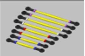 HDTTRX4M008 Hobby Details Suspenion Links (Steel) Traxxas TRX-4M 1/18 Car (8)