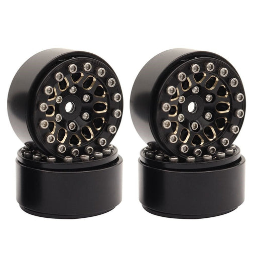 HDTTRX4M051 Hobby Details 1.0" Brass Flower Beadlock Wheel - TRX-4M (4)