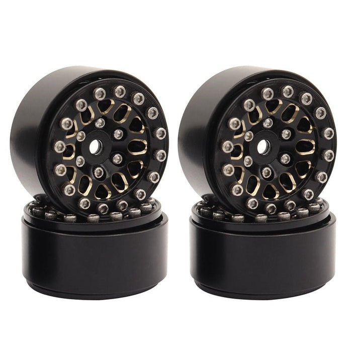 HDTTRX4M051 Hobby Details 1.0" Brass Flower Beadlock Wheel - TRX-4M (4)