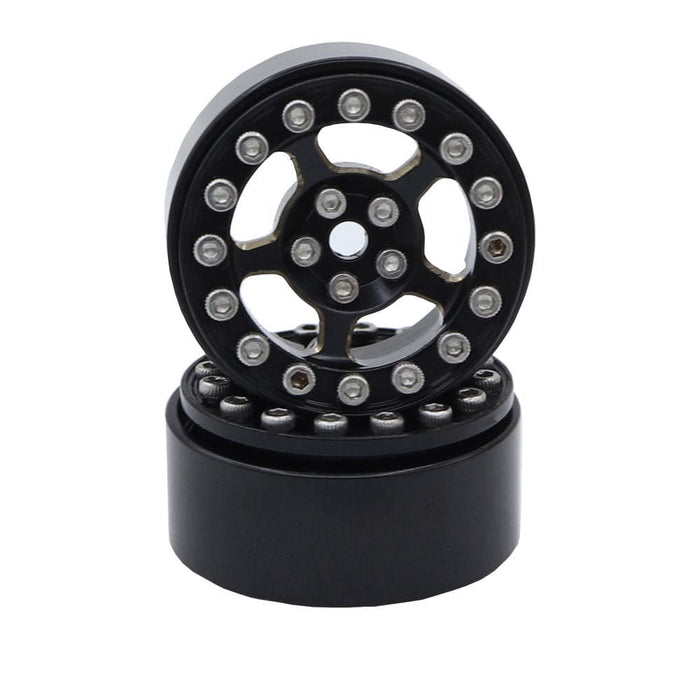 HDTTRX4M052 Hobby Details 1.0" Brass Five-Star Beadlock Wheel - TRX-4M (4)