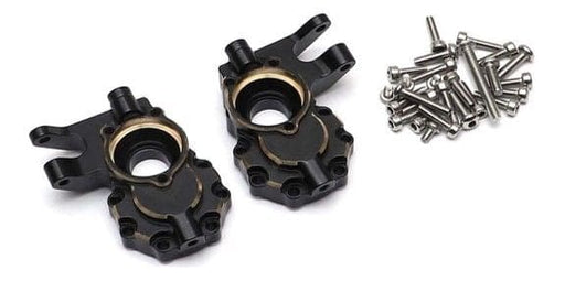 HDTUP02064 Hobby Details Traxxas TRX-4 Brass Portal Drive Housing-Black (2)