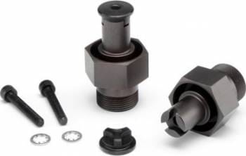 HPI105612 HD Front Hex Hub 24mm Gunmetal (2)