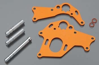 HPI106838 Motor Mount Set Left/Right Orange