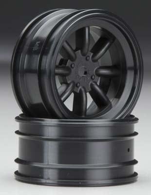 HPI3936 MX60 8-Spoke Wheel 3mm Offset Black (2)