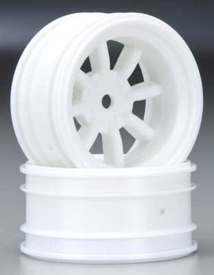 HPI3940 MX60 8-Spoke Wheel 6mm Offset White (2)