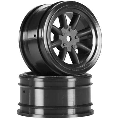 HPI3806   VINTAGE 8-SPOKE WHEEL BLK