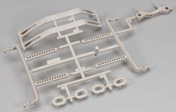 HPI104663 Body Mount Set, White: Blitz