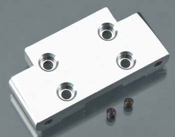 HPI104869 Aluminum Front Suspension Arm Mount, Silver: Blitz