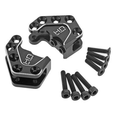 RRT12A01 Aluminum Axle Lower Shock Mount (2) Black