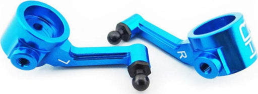 HRAECT2106 Aluminum Steering Blocks (blue): ECX 2WD
