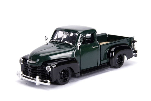 JAD30521 Jada 1/24 "Just Trucks" 1953 Chevy Pickup W/Rack - Dark Green
