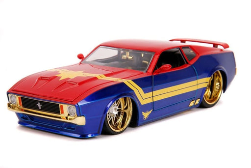JAD31193 Jada 1/24 "Hollywood Rides" 1973 Ford Mustang Mach 1 with Captain Marvel