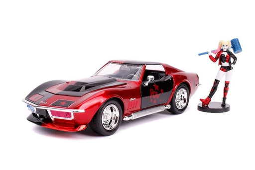JAD31196 Jada 1/24 "Hollywood Rides" 1969 Corvette Stingray with Harley Quinn