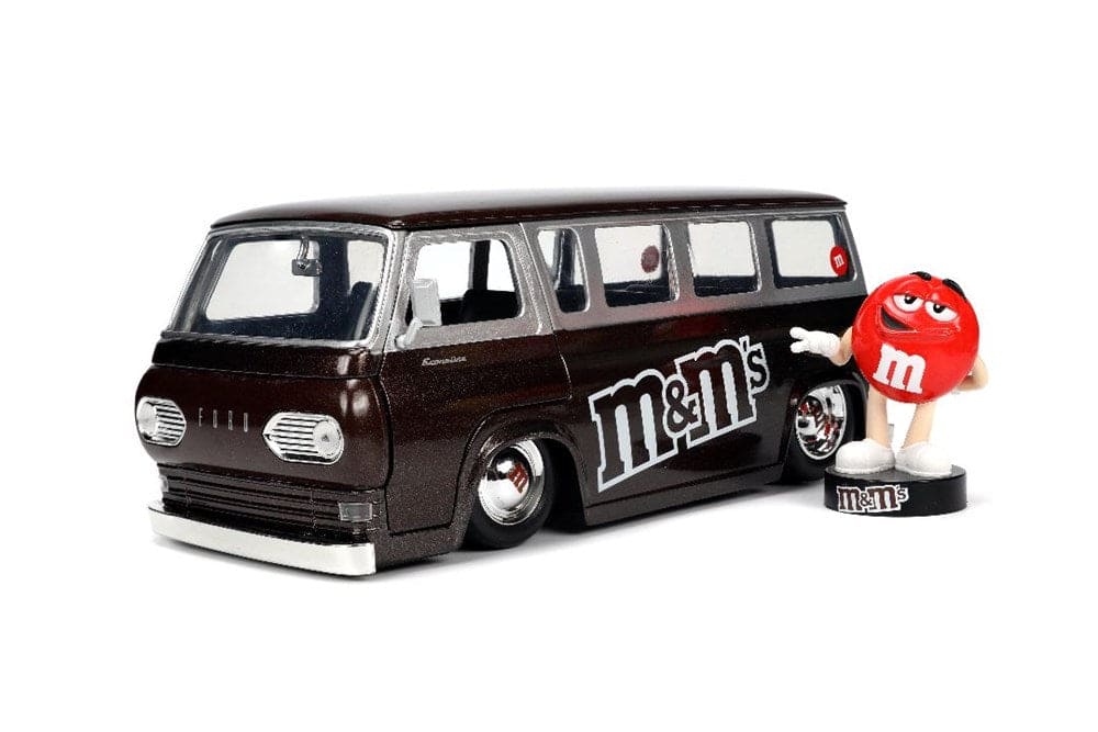 Ford Econoline ミニカー　1/24 JAD32027 Jada 1/24 1965 Ford Econoline Van with Red M&M's