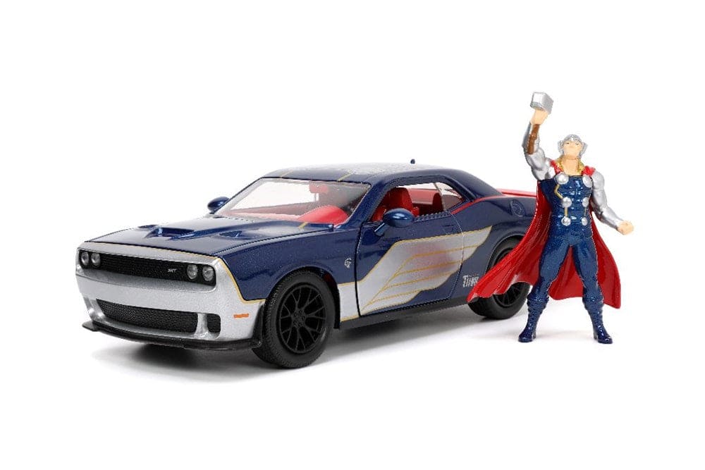 JAD32186 Jada 1/24 "Hollywood Rides" Marvel 2015 Dodge Challenger SRT8 Hellcat with THOR