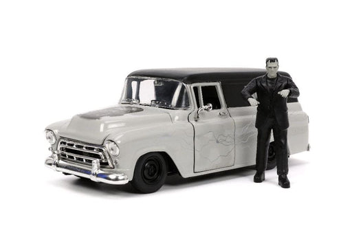 JAD32191 Jada 1/24 "Hollywood Rides" Frankenstein 1957 Chevy Sububan with Frankenstein