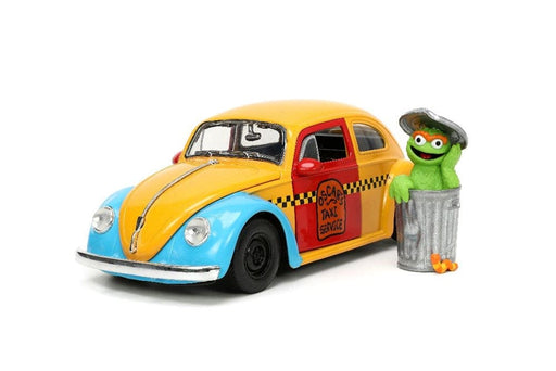 JAD32801 Jada 1/24 "Hollywood Rides" Sesame Street 1959 VW Beetle with Oscar