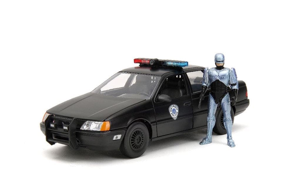 JAD33743 Jada 1/24 "Hollywood Rides" 1986 OCP Ford Taurus With RoboCop