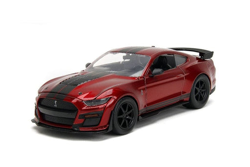 JAD34198 Jada 1/24 "BIGTIME Muscle" 2020 Ford Mustang Shelby GT500 Candy Red Black Stripes