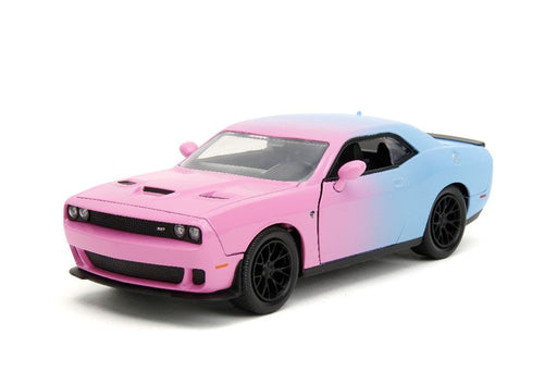 JAD34658 Jada 1/24 "Pink Slips" 2015 Dodge Challenger SRT Hellcat - Light Blue/Pink