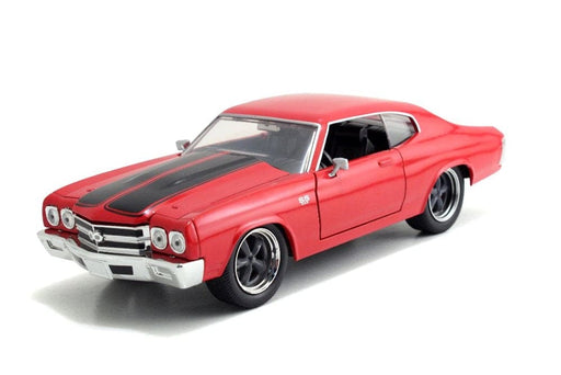 JAD97193 Jada 1/24 "Fast & Furious" Dom's Chevy Chevelle SS - Glossy Red w/ Black Stripes