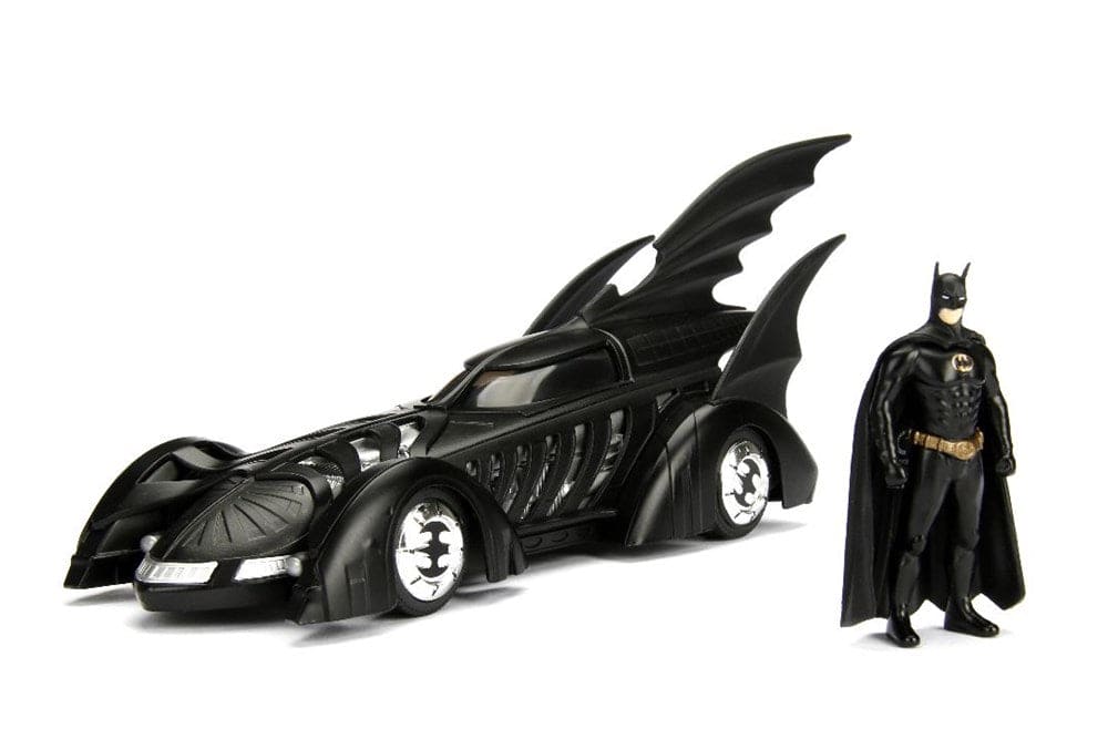 JAD98036 Jada 1/24 "Batman Forever" Batmobile w/ Batman Figure - 1995