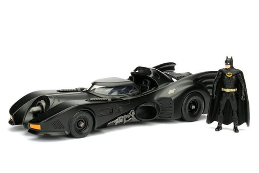 JAD98260 Jada 1/24 "Batman" Batmobile w/ Batman Figure - 1989