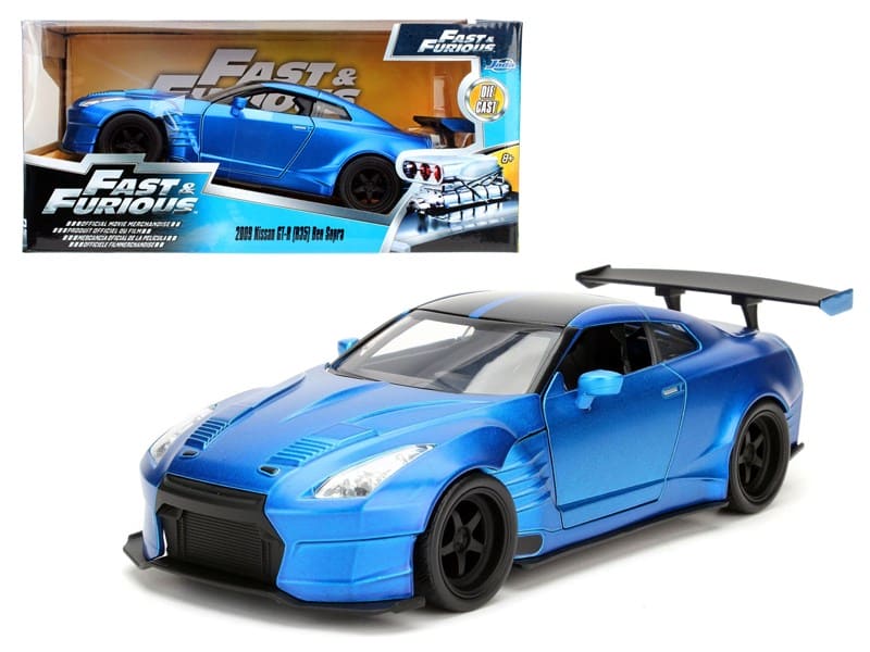 JAD98271 Jada 1/24 "Fast & Furious" Brian's 2009 Nissan GTR (R35) Ben Supra - Primer Candy Blue