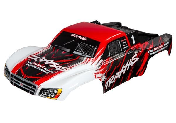 TRA5824R Traxxas Body, Slash 4X4, red (painted, decals applied)