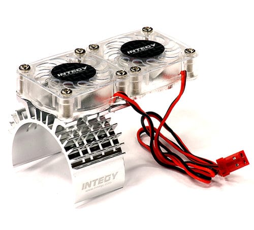 INTT8534S Motor Heatsink / Twin Fan, Silver: Slash 4X4