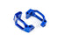 TRA8932X Traxxas Caster blocks (c-hubs), 6061-T6 aluminum (blue-anodized), left & right/ 4x22mm pin (4)/ 3x6mm BCS (4)/ retainers (4)