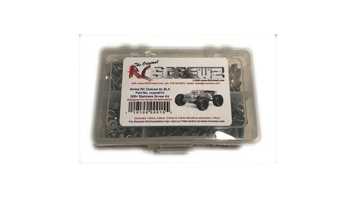 RCZARA015 Stainless Steel Screw Set: ARRMA OUTCAST 6S BLX
