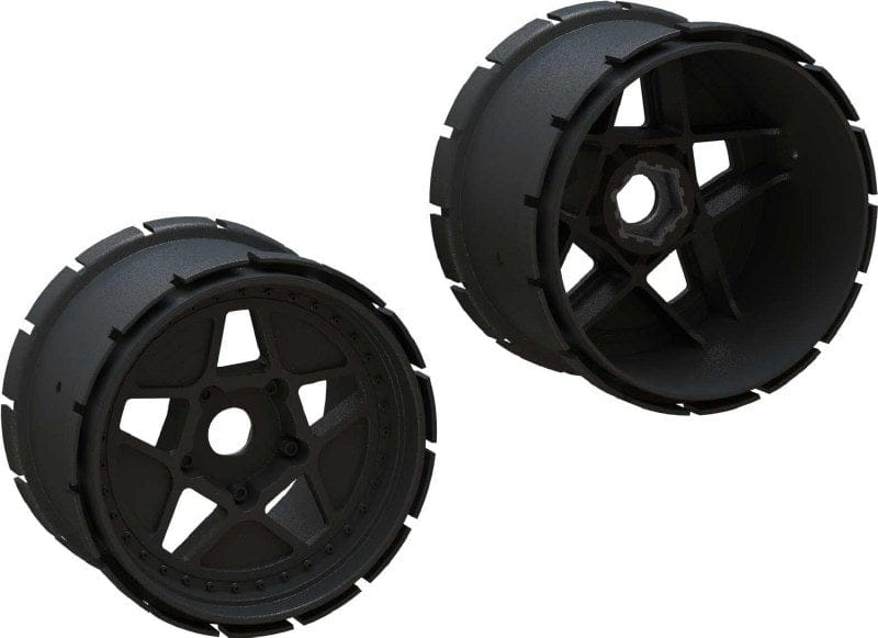 ARA510123 	MT Wheel 4.9in 24mm Hex (1pr)