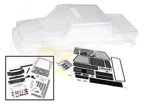 TRA8825  Traxxas Body, Mercedes-Benz G 63 (clear, requires painting)/ decals/ window masks