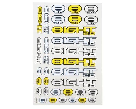 LOSB8209 8IGHT 2.0 RTR Logo Sticker Sheet