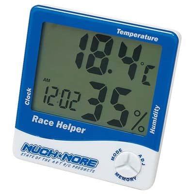 MMRC3281 Race Helper Clock Temp/Humidity Blue