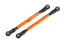 TRA8997A Traxxas Toe links, Wide Maxx (TUBES, 6061-T6 aluminum (orange-anodized))