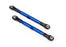 TRA6742X Traxxas Toe Links 87mm,Front/Rear - Blue Aluminum