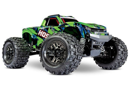 TRA90076-4 Traxxas Hoss 4X4 VXL - Green & Blue 1/10 Scale 4WD Brushless YOU will need this part # TRA2994 to run this truck