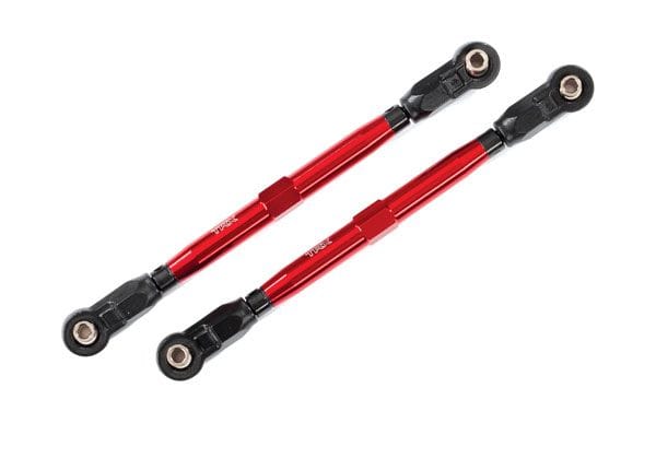 TRA8997R Traxxas Toe links, Wide Maxx (TUBES, 6061-T6 aluminum (red-anodized))