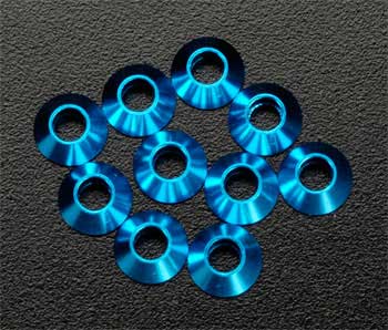 OFN10977 Cone Washer 3mm Blue (10)