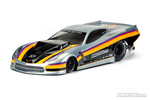 PRO157140 Pro-Line Chevrolet Corvette C7 Pro-Mod Clr Body Slash 2wd Drag
